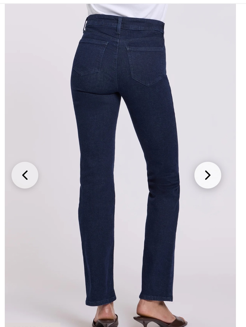 NYDJ Marilyn Straight Dark Wash Jeans. Extra Tall. Size 12 - Picture 2 of 11